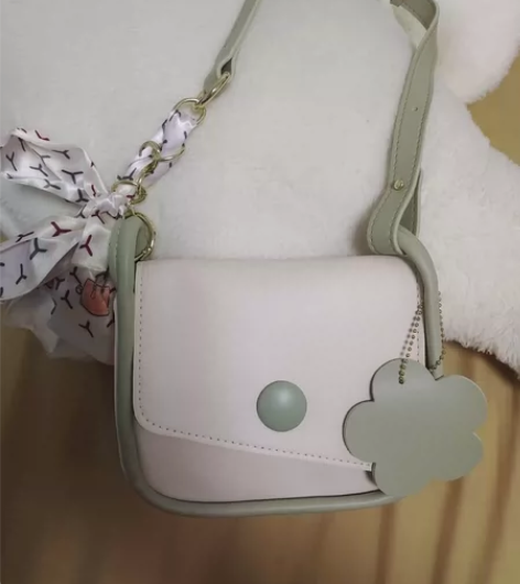 全新丝巾小花包  两条肩带  一条是长肩带...