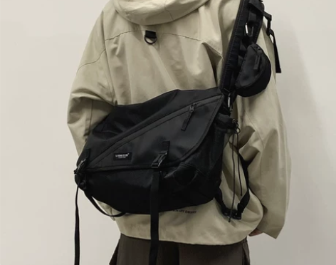 工装包斜挎包男士潮牌日系嘻哈ins挎包休闲...