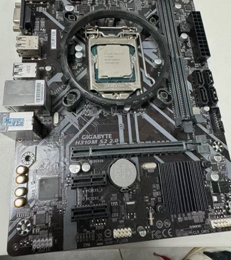 自用刚拆机 技嘉主板H310MDS2+CP...