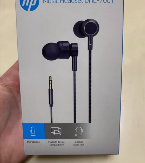 惠普笔记本全新原装有线耳机DHE7001未...