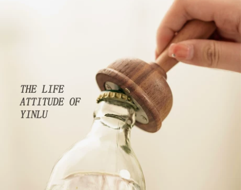 马桶塞啤酒开瓶器创意磁吸起子冰箱贴实木启瓶...