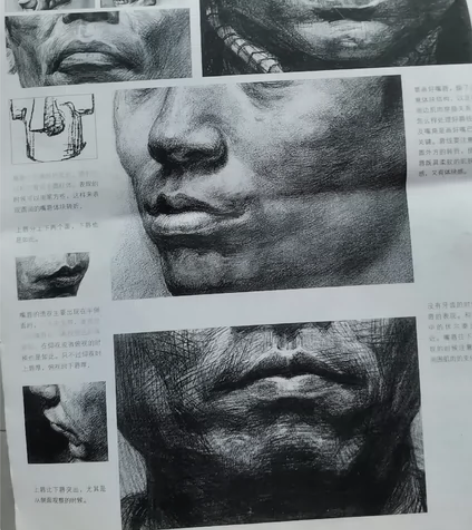 无封面,人物素描和速写大量资料书高清细节,...