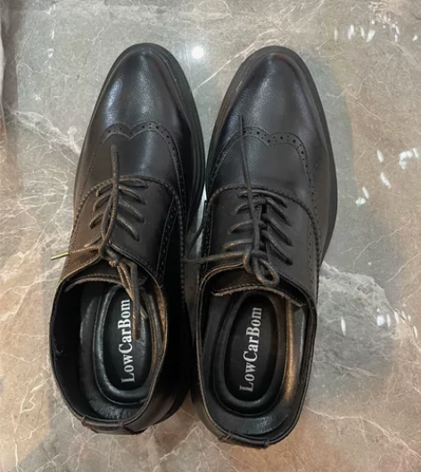 布洛克内增高皮鞋商务正装增高鞋男土6cm真...