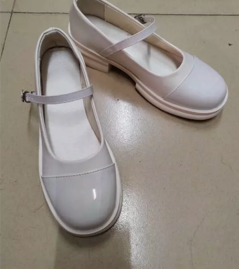 玛丽珍小皮鞋女2023夏小香风复古圆头黑白...