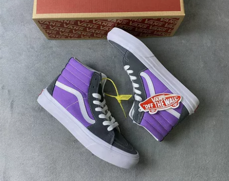 AS21 Vans SK8H高帮板鞋 黑紫...