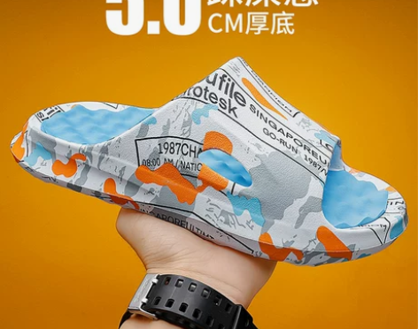 拖鞋男款夏季潮流家用洗澡防滑防臭凉拖室外穿...