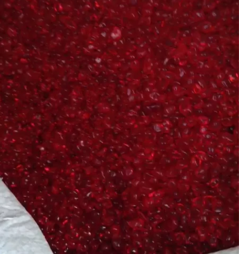 红玻璃碎石 鱼缸石花盆石 装饰装潢 小颗粒...