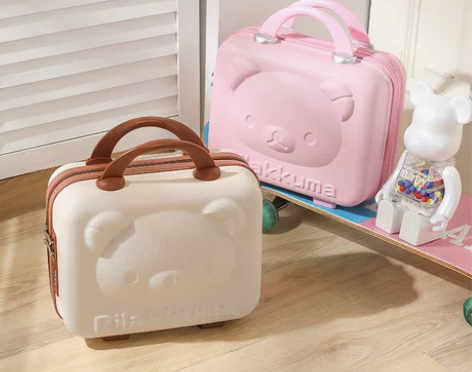 4寸密码手提行李箱卡通化妆包便捷小型旅行箱...