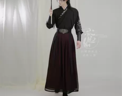 孤鲤原创汉服男女春夏侠客帅气酷非古装日常国...