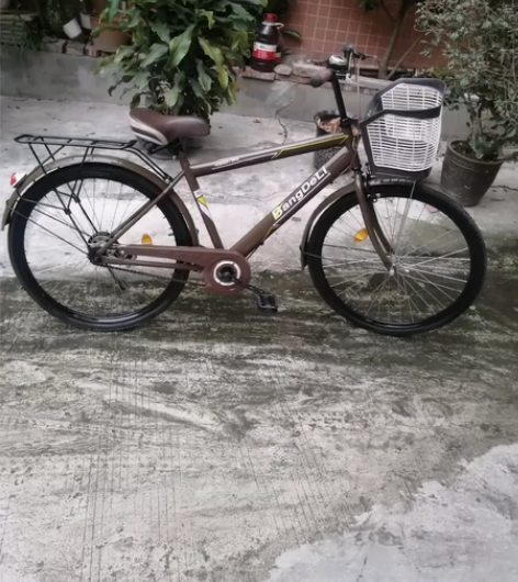 邦得利26寸单车。行驶轻松刹车灵敏。男女通...