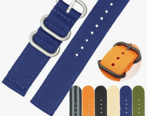 帆布表带 平口通用男女户外运动型表带配件适...