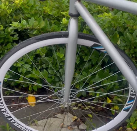 死飞自行车成人单车公路赛车实心胎，也买了空...