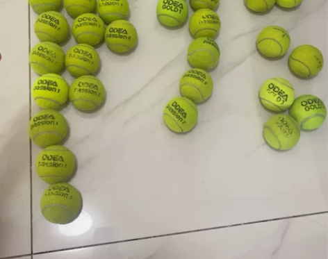 二手网球41个，打包出售，如图的包邮，初学...