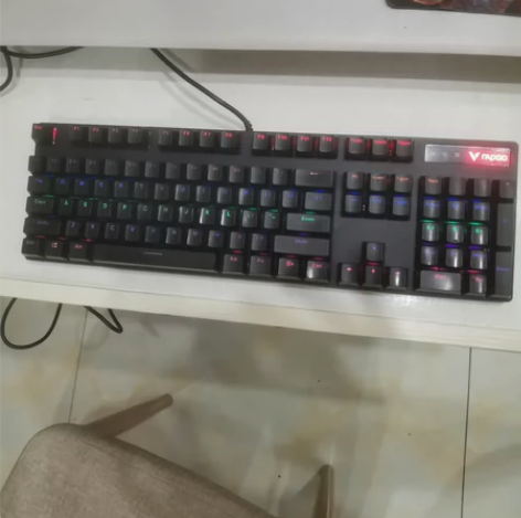 雷柏机械键盘V500PRO， 混光黑轴10...