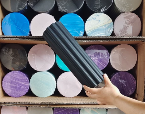 90cm加长实心款泡沫轴瑜伽初学者专业按摩...