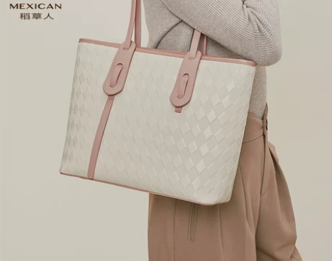 稻草人包包女时尚简约单肩包小众高级感手提包...