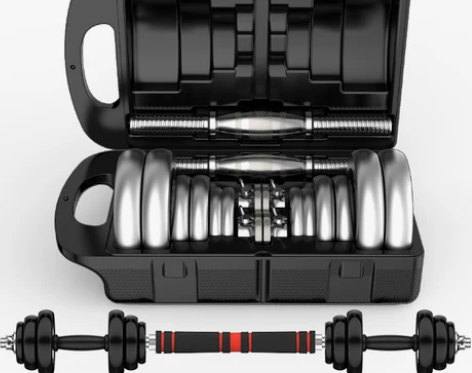 【双品节】朗威哑铃 男士健身 电镀40kg...