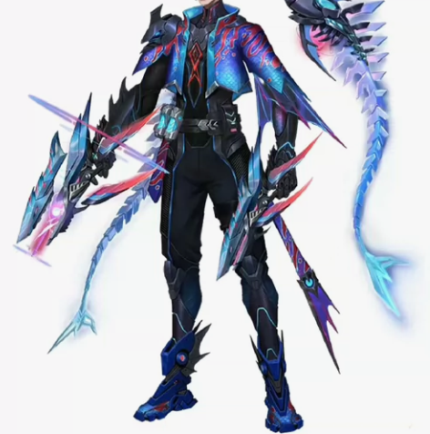 王者荣耀马可波罗深海之息双枪cos道具 首...