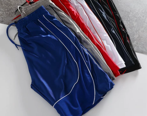 大码清凉篮球短裤夏季新款男士宽松五分裤运动...