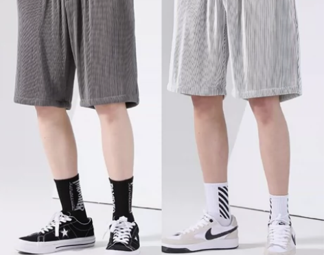 大弹力 男士夏天短裤  夏季五分裤冰丝裤男...