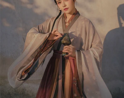 黎落阁栖川魏晋风原创汉服女三件套交领齐腰襦...