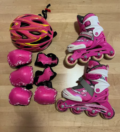 米高溜冰鞋儿童初学者轮滑旱冰滑冰鞋中大童男...