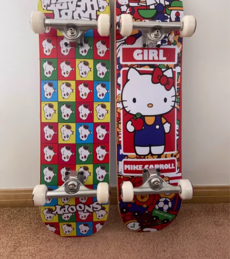 低价出专业板girl进口同款滑板男生女生双...
