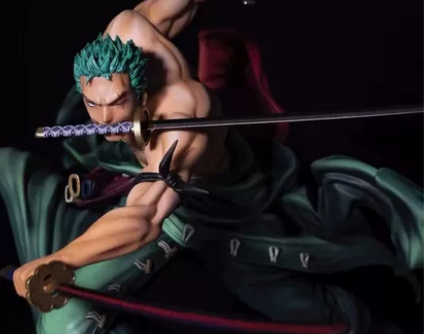 海贼王三千世界大号索隆手办阿修罗三刀动漫战...