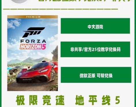 【秒发兑换】Xbox 地平线5 顶级版 数...