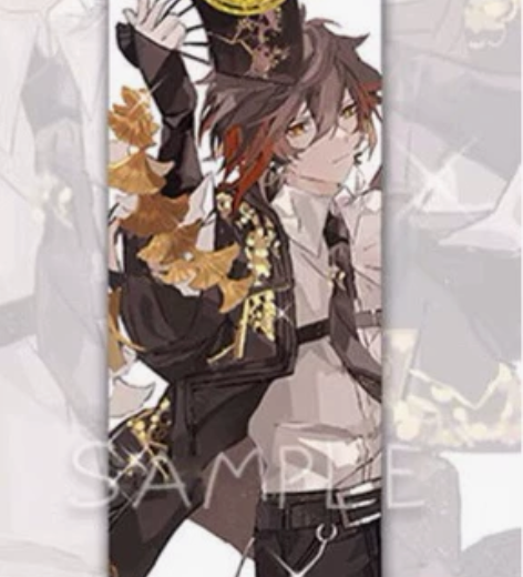 原神偶像pa同人周边 钟离 镭射票 有现货...