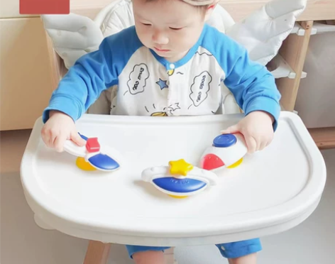 澳乐儿童玩具会转动昆虫吸盘转转乐旋转陀螺卡...