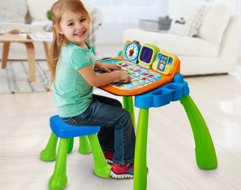 伟易达点触学习桌早教游戏桌儿童益智玩具桌子...