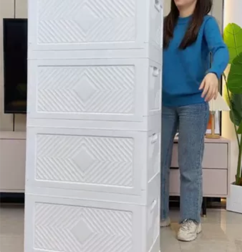 五折处理折叠收纳箱加厚收纳双开门收纳箱免安...