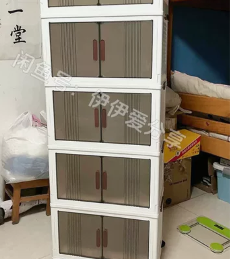 【厂家直销】免安装折叠收纳箱加厚零食收纳双...