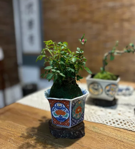 日本回流 日本六大古窑之一有田烧清秀作双落...