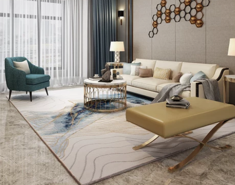 【夏日价】水晶梦 轻奢简约客厅茶几地毯 后...