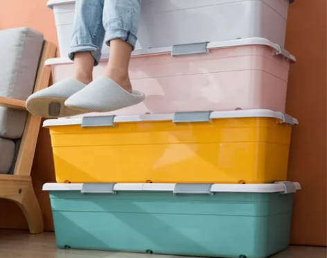 全新床底收纳箱塑料特大号宿舍床底箱储物箱床...