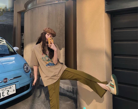 胖妹妹萝卜裤春装新款大码女装高腰阔腿直筒女...