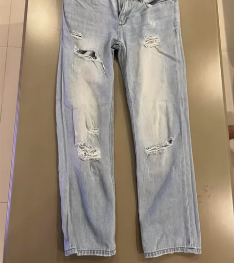 杰克琼斯男装破洞牛仔裤 165/72，