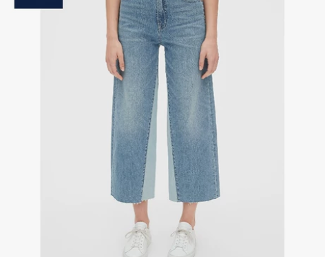Gap女装高腰阔腿时尚牛仔裤488445 ...