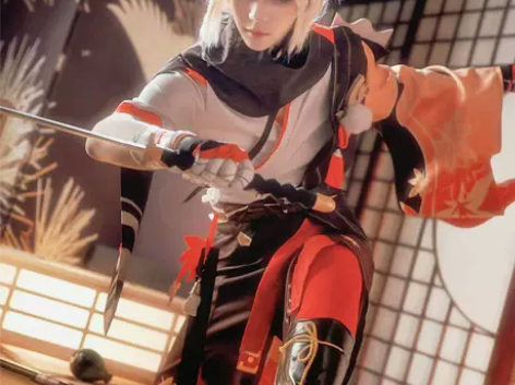 悟空二次元 原神cos服稻妻城枫原万叶co...