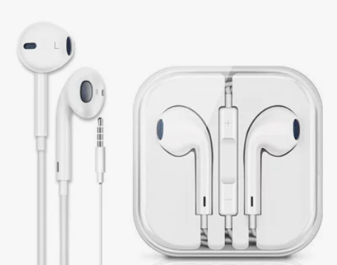 适用苹果安卓兼容型3.5mm圆接口线控主动...