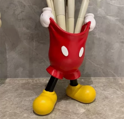 网红米奇手套笔筒学生高颜值可爱卡通动漫桌面...