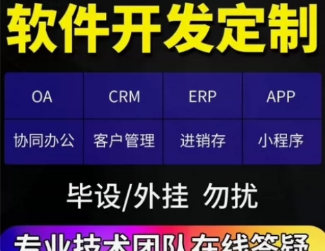 软件定制开发APP程序OA办公ERP企业管...