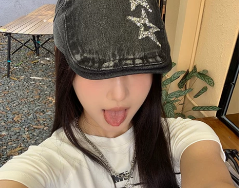 原创做旧水洗牛仔星星前进帽子女复古艺术家画...