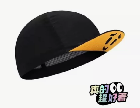 皱眉图案骑行小帽非GRC自行车遮阳帽子公路...