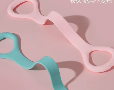 8字拉力器健身背部训练器弹力绳家用女士拉背...