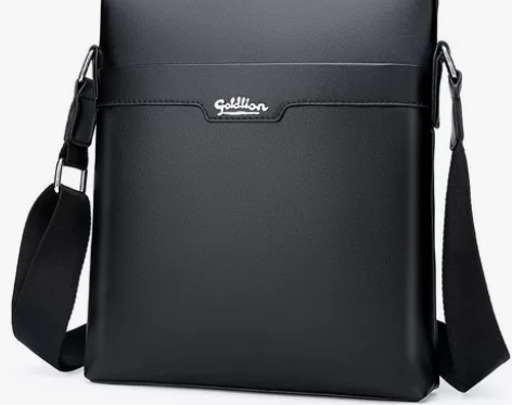 全新金利来男包单肩包竖款真皮男士斜挎包商务...