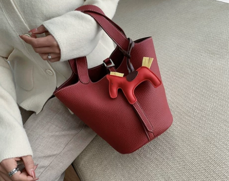 红色结婚包包新娘包包2023新款潮百搭手提...