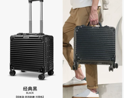 朗客18寸行李箱女小型可登机箱20寸轻便飞...